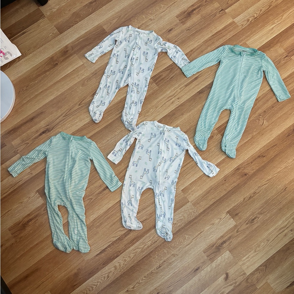 Little Me: bamboo sleepers size 3-6